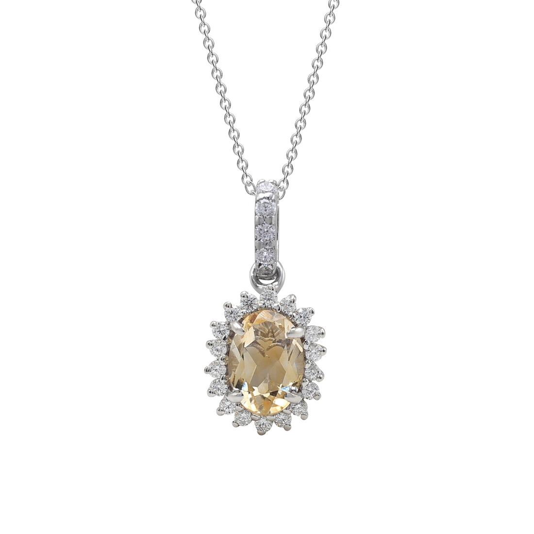 Citrine Pendant Set