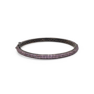 Lab-Grown Pink Stones Bangle