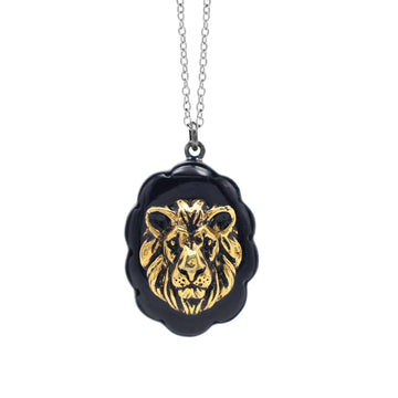 Lion Black-Onyx Pendant